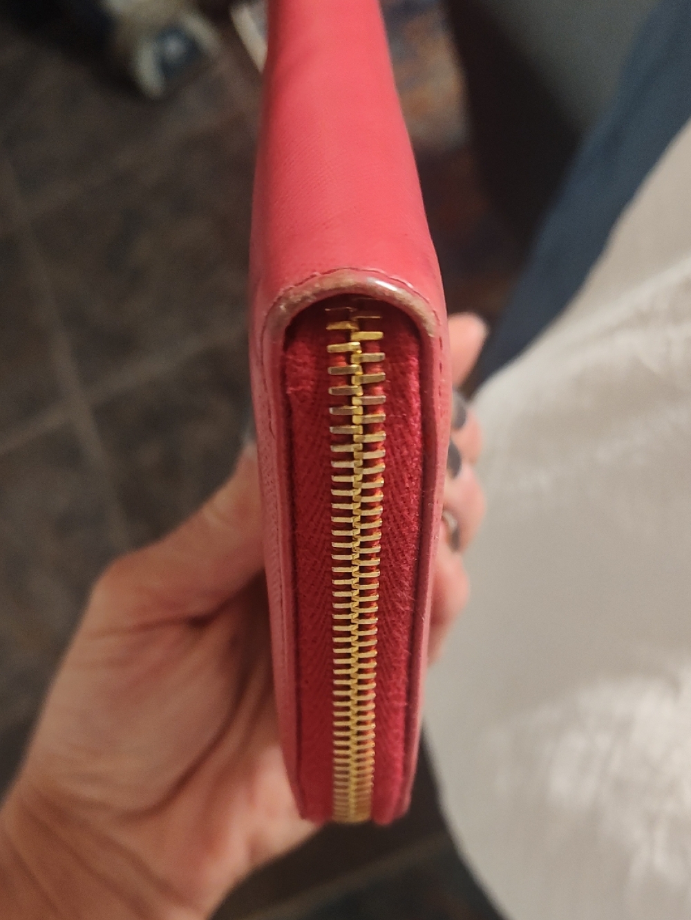 Authentic Prada Pink Saffiano Leather Bow Zip-Around Wallet  Retail $1300 - Picture 3 of 16